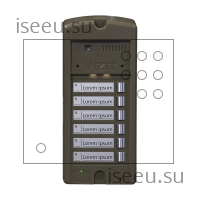 Вызывная панель Vizit БВД-306CP-6