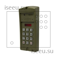 Вызывная панель Vizit БВД-SM110FCP