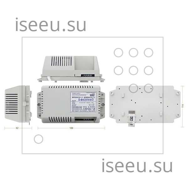 Блок питания домофона БПД 24-12-1-1