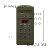 Вызывная панель Vizit БВД-316FCP