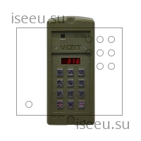 Вызывная панель Vizit БВД-316RCP