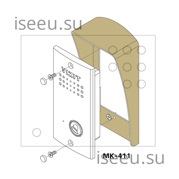 Вызывная панель Vizit БВД-411A