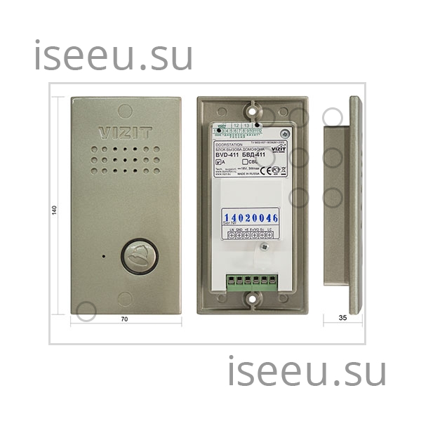 Вызывная панель Vizit БВД-411A