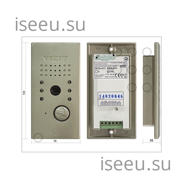 Вызывная панель Vizit БВД-411CBL