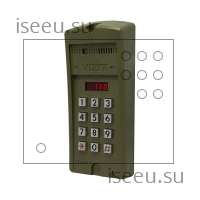 Вызывная панель Vizit БВД-SM110FCP